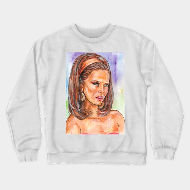 Eva Longoria Crewneck Sweatshirt by Svetlana Pelin